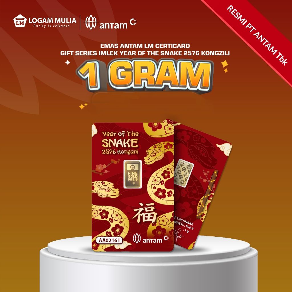 Emas Batangan Happy Chinese New Year 2025 - 1 gram